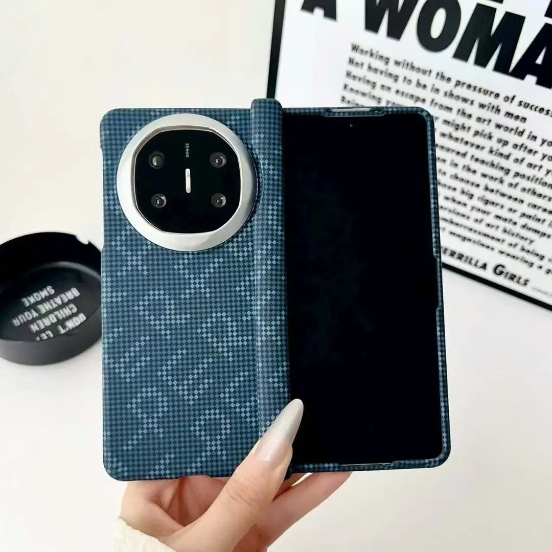 Carbon Fiber MagSafe Protective Phone Case – Fashionable Back Cover with IMD Design