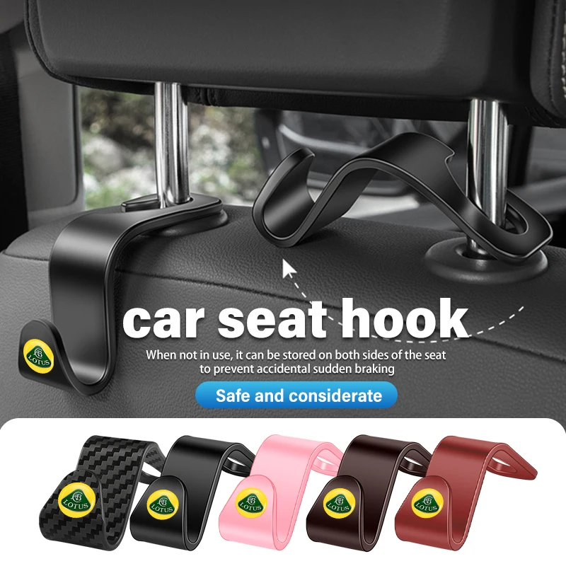 

For Lotus Universal Auto Seat Headrest Hook Storage Hanger Car Hooks Eletre Emira Evija Envya Elise Evora Esprit Eterne Elite