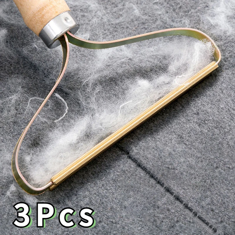 3PCS Hair Ball Stripper Manual Home Brush Tweed Dehairer Carpet Wool Coat Shaving Brush Tool Portable