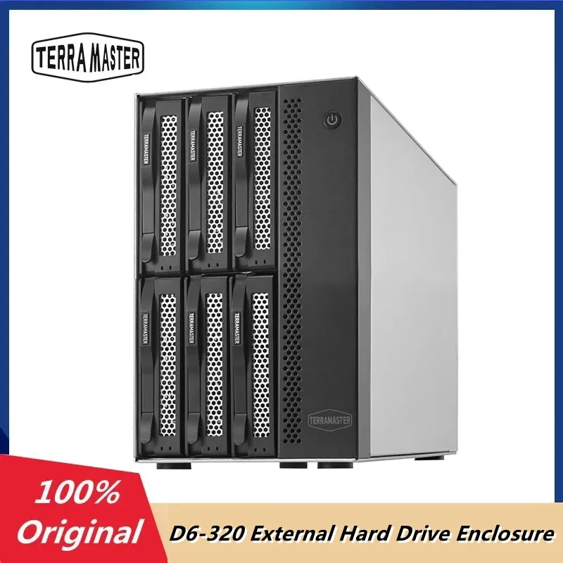 

Внешний корпус для жесткого диска TERRAMASTER, 6 отсеков, USB 3,2 Gen2, 10 Гбит/с, Type-C HDD, горячая переключение Plug and Play