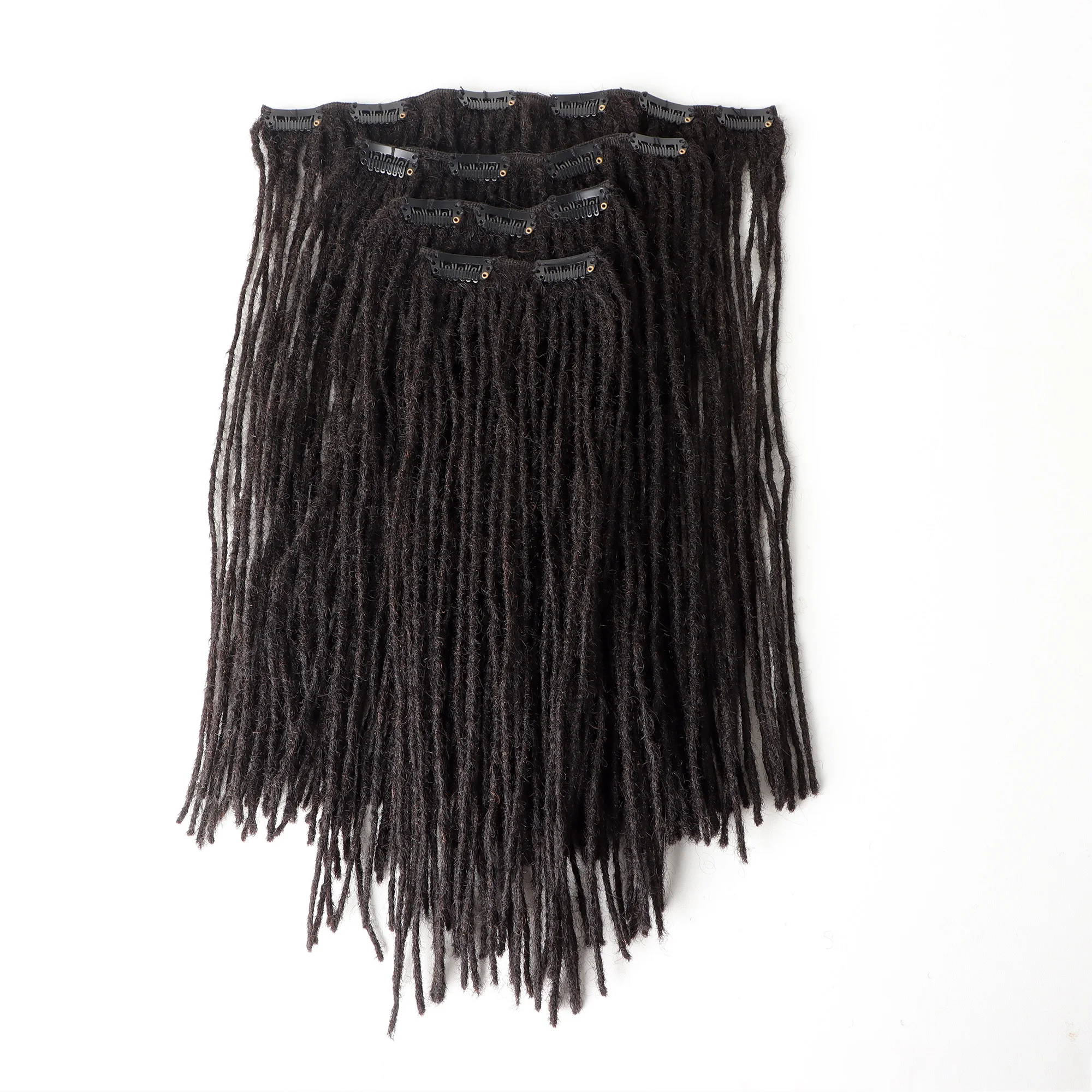Orientfashion Dreads microlocs clip in locs set human hair locs interlocs