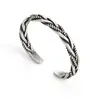 Woven Fried Dough Twists Bracelet Handmade Retro Personality Open Bracelet Temperament Literature Simple Bracelet For Men Women 6
