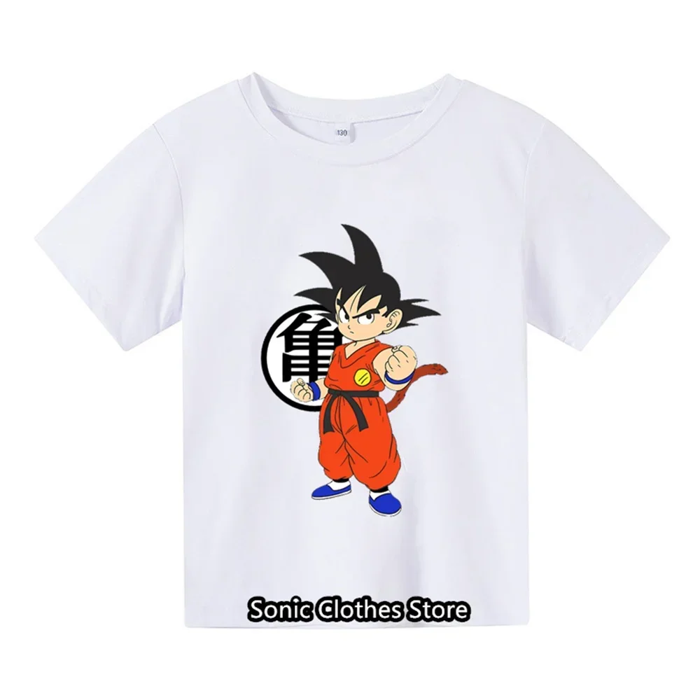 

Super Saiyan T-shirt Anime Dragon Ball T-shirts for Kids Boys T Shirts Baby Cartoon Clothes Short Sleeve Children Clothing Tees