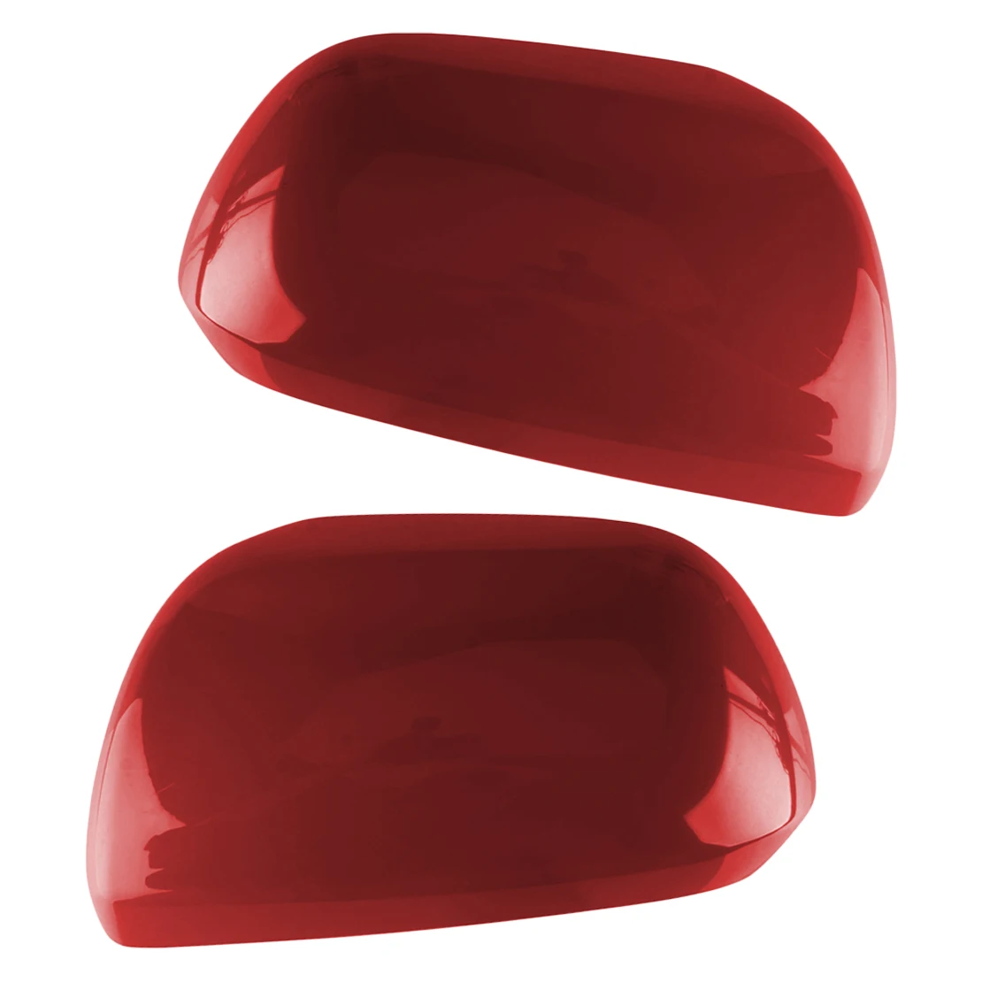

1 Pair Car Side Rearview Mirror Caps Covers Fit For Toyota Highlander 2009 2010 2011 2012 2013 2014 Red ABS