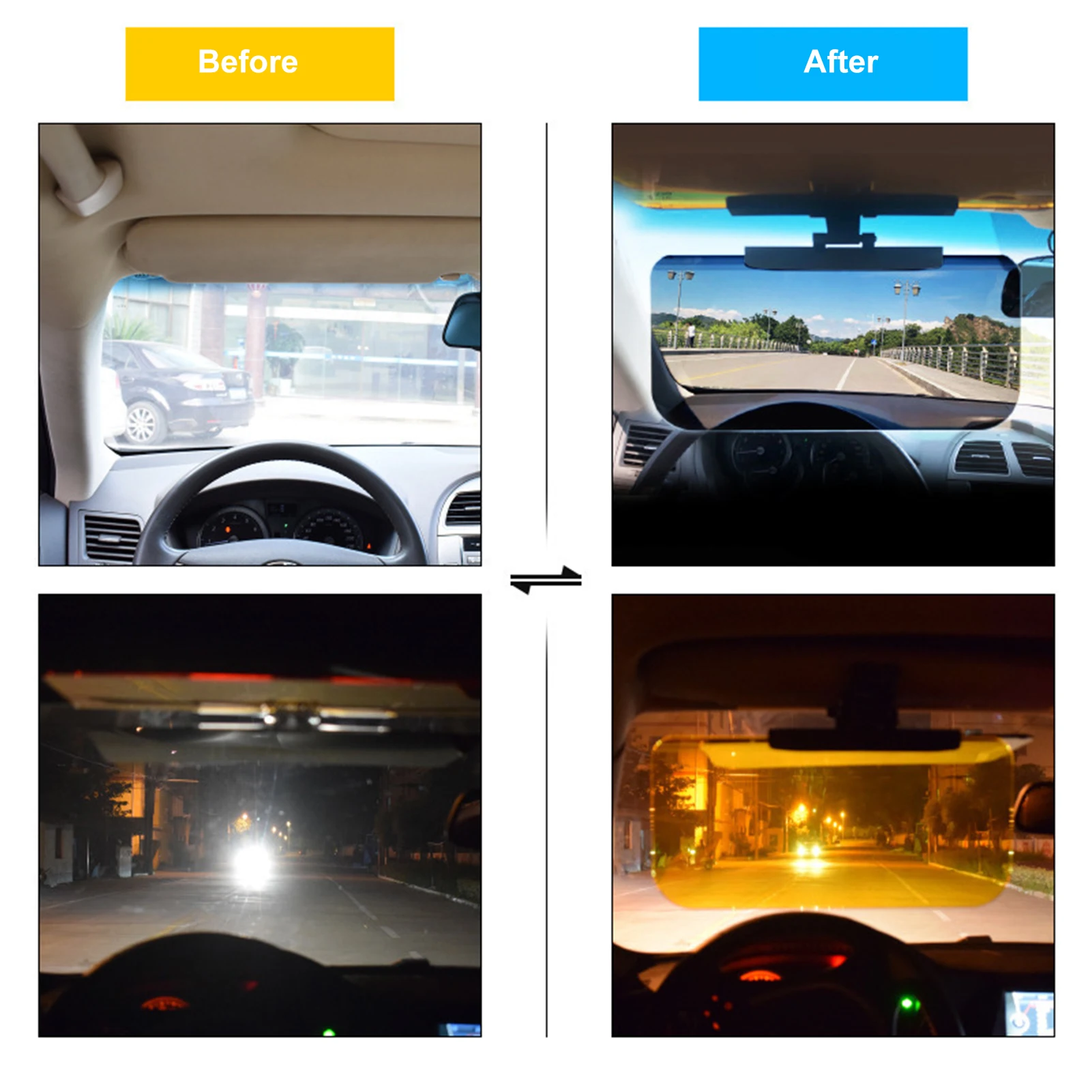 Cheap Anti Sun Glare Sun Visor for Car, Prevent Glare,Sun Visor Extender UV  Goggles for Cars, Car