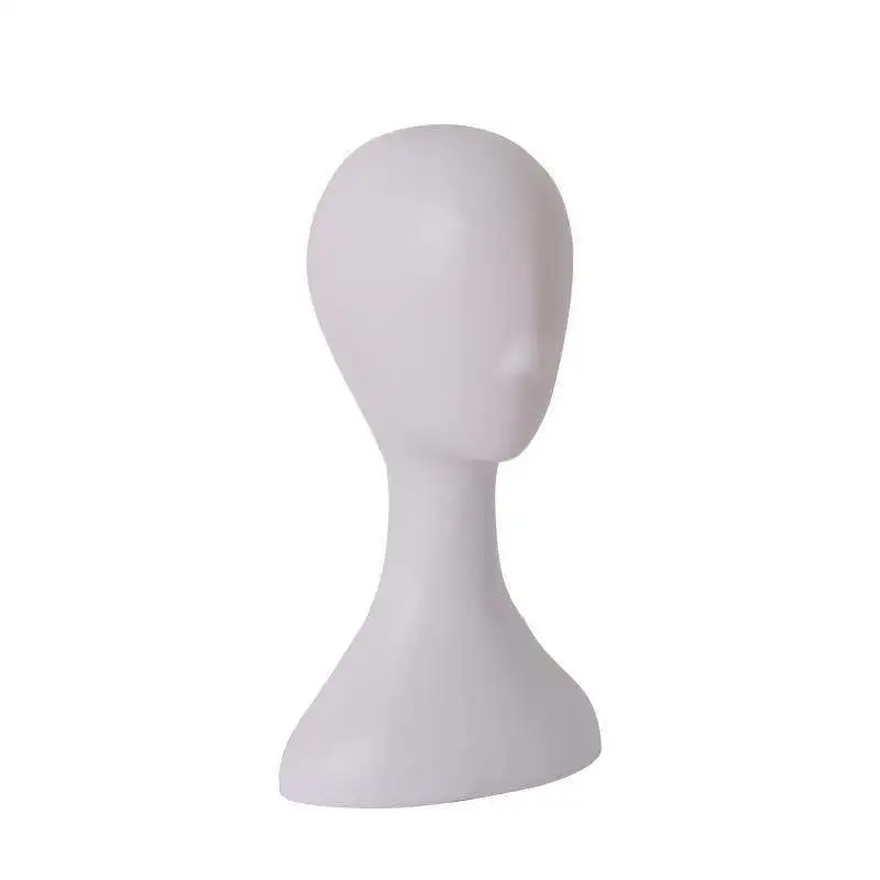 Multi Haut Farbe Kunststoff Modell Kopf Kreative Perücke Hut Display Stand Kurier Transport Perücke Befestigung Ständer Schießen Prop Dummy – Detail 3