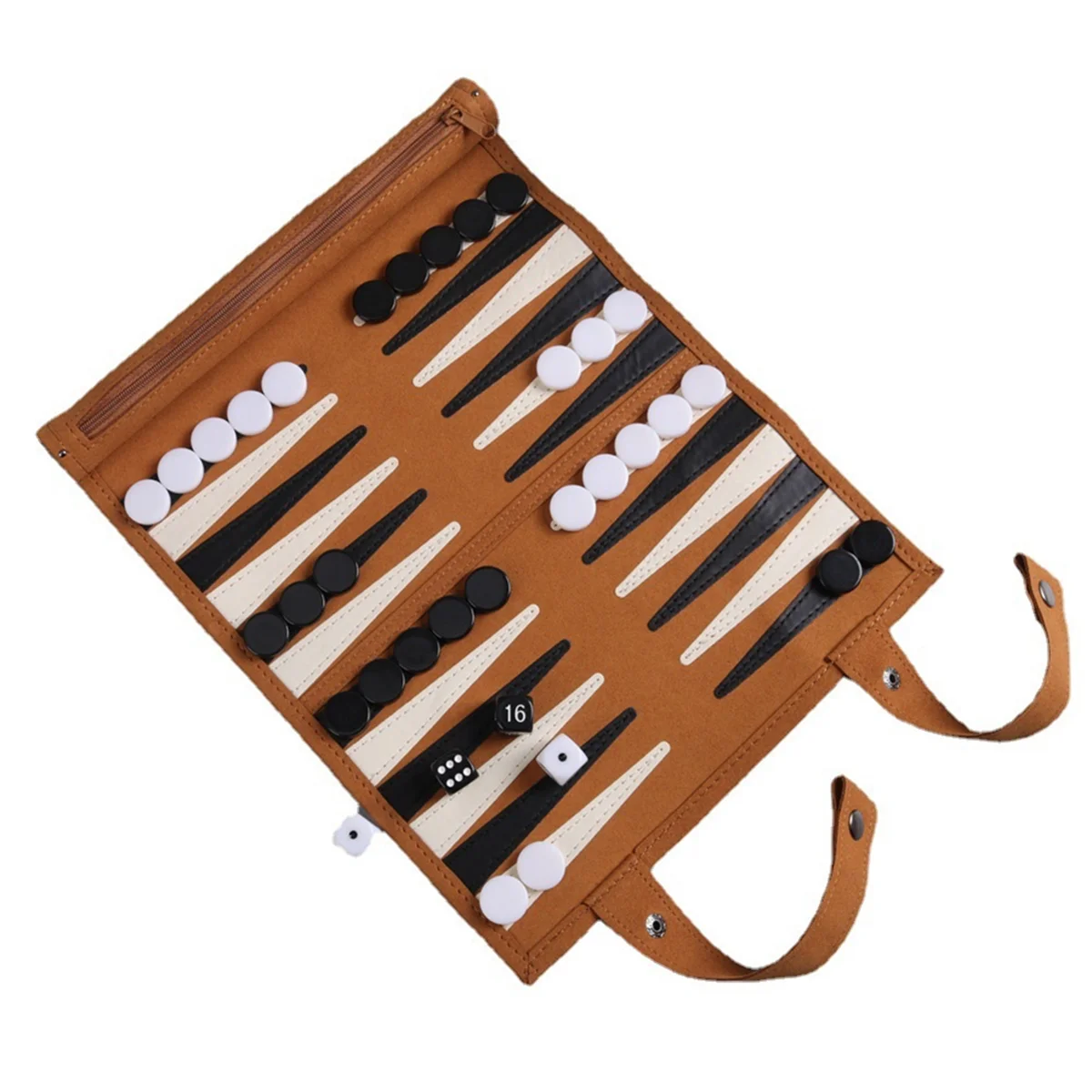 Gioco da tavolo Backgammon portatile per adulti e bambini - immagine 4