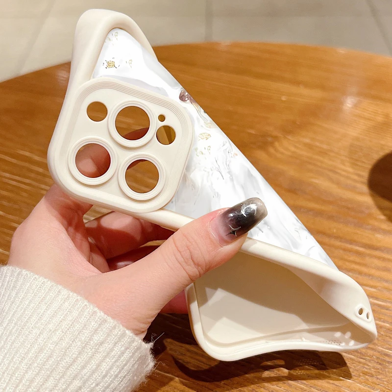 Marble Pattern Candy Color TPU Soft Phone Case Cover