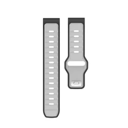 Sporty Silicone Watch Strap - 20mm/22mm Band - 22MM (HB)