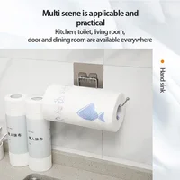 Support de papier toilette en acier inoxydable pour cuisine, porte-serviettes en papier, support de rangement pour papier toilette de salle de bain, crochet organisateur de salle de bain 4