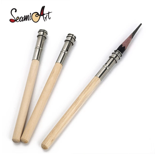 2pcs Adjustable Single Head Wood Pencil Extender Holder For Charcoal School  Office Painting Tool Art Supplies - Wooden Lead Pencils - AliExpress