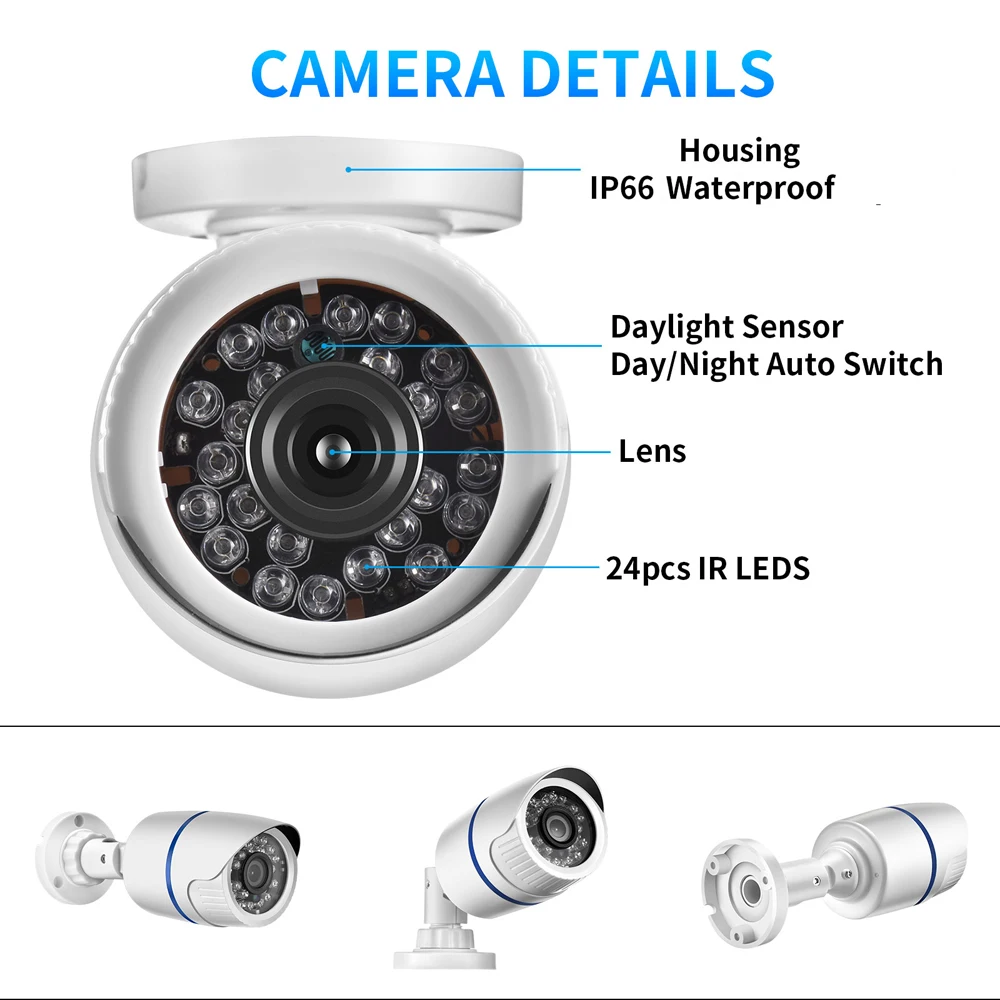 1200TVL HD Analog CCTV Camera with IR Cut Night Vision IP66 Waterproof Outdoor Mini Security Camera CVBS Output Compatible with 2