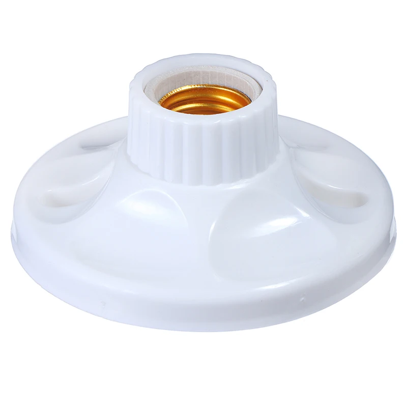 

E27 LED Light Bulb Holder Round Square Fitting Socket with US Plug Switch E27 Base Hanging Lamp Socket 6A 220V-250V