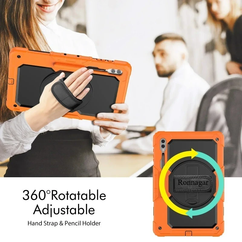 Heavy Duty Shockproof Protective Tablet Case with Screen Protector, 13.1″