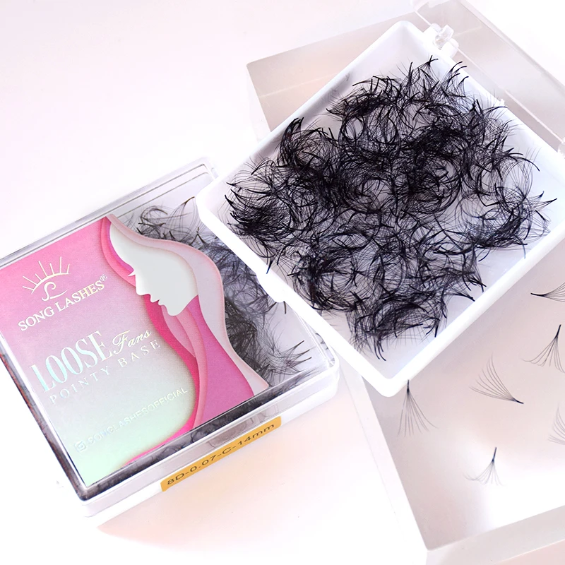 Eyelash Extension Eyelash Extensions Eyelash Extension Lashes Fake Eyelashes False Eyelashes Eyelash Makeup Tools SONG LASHES 500 Fans Premade Volum Loose Fans Lashes