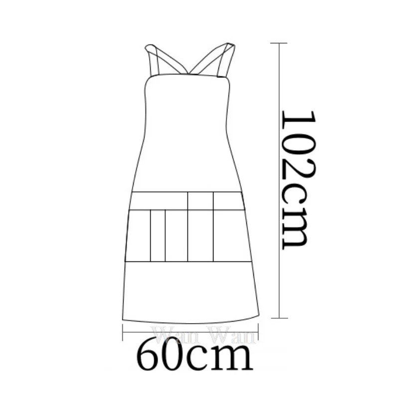 미용 앞치마, 미용실 작업복, 이발소 유니폼, 헤어 스타일리스트, 방수 안티 헤어 작업복, 길이 102cm, Y0422