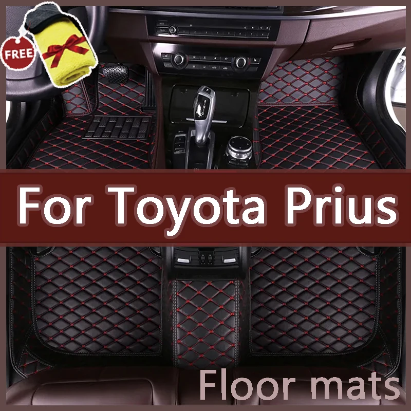 

Автомобильные коврики для Toyota Prius XW30 2010 ~ 2015, автомобильные прочные коврики, кожаные коврики, напольные коврики против грязи, автомобильные аксессуары 2011