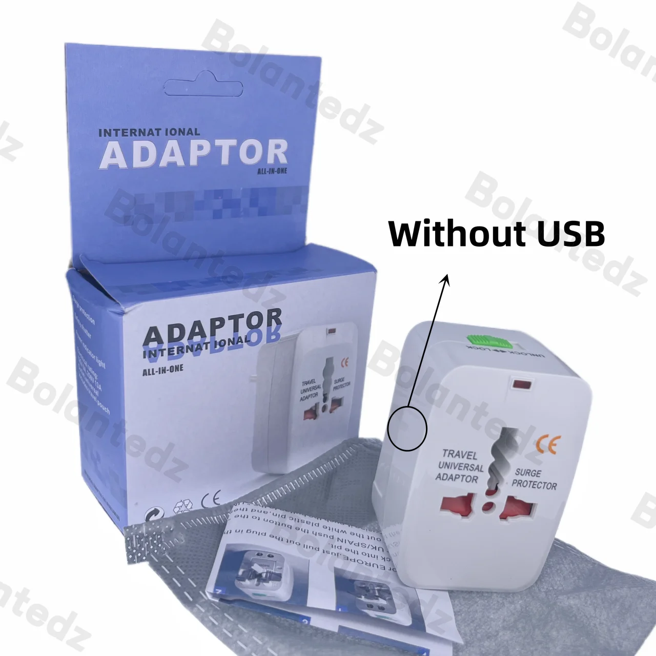 All in One Universal International Plug Adapter 2 USB Port World Travel AC Power Charger Adaptor with AU US UK EU converter Plug