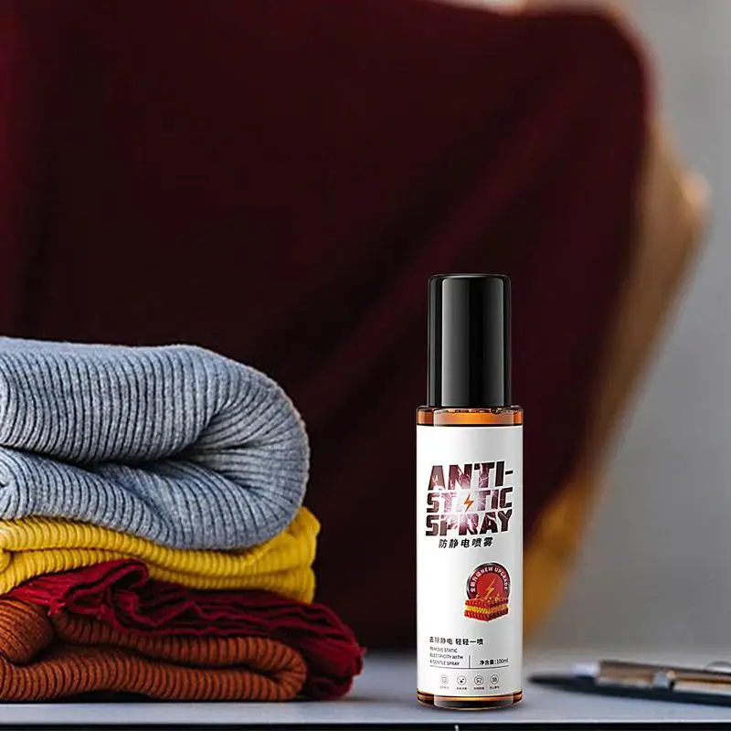 100ml Anti-static Spray Wool Clothes Hair Clothing Fragrance Softener Anti-wrinkle Clothing Sweater De-static Magicweapon