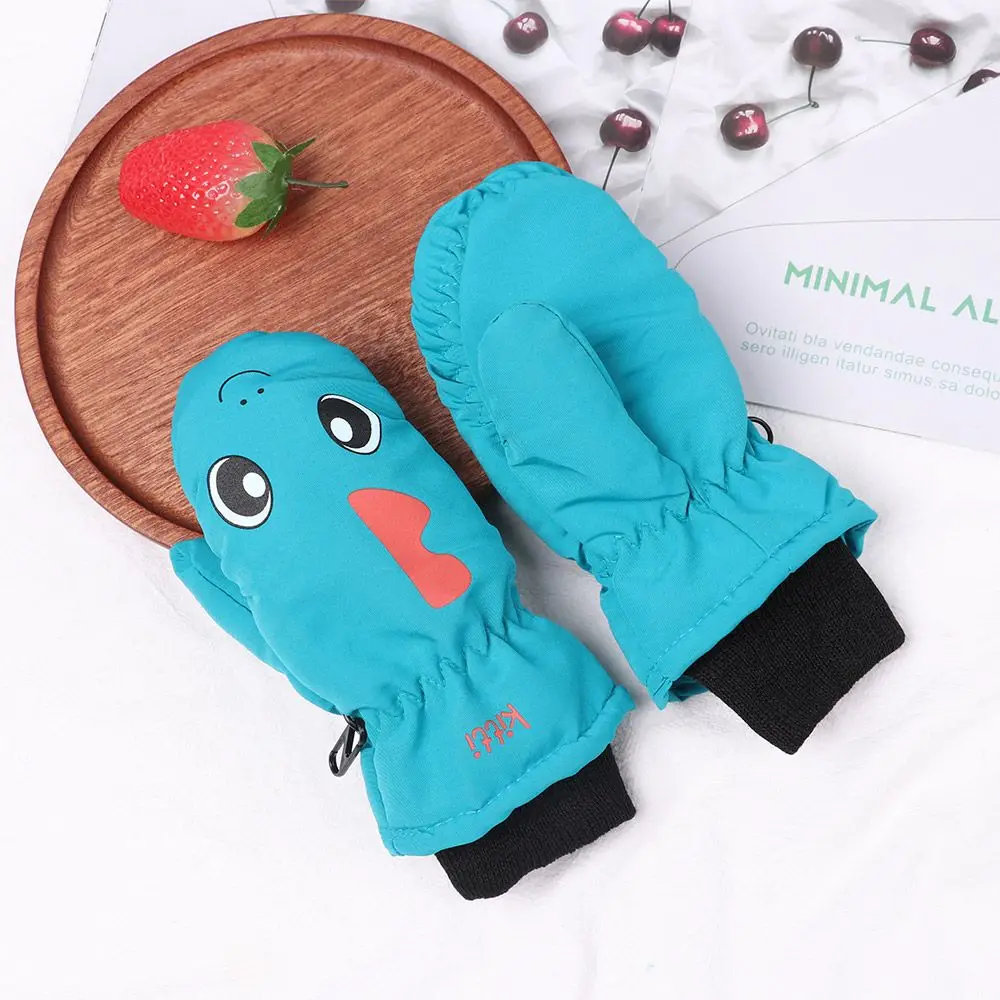 Gloves Cute Cartoon Winter Snow Warm Gloves Boy Girls Ski Snowboard Windproof Waterproof Thicken Keep Warm Winter Must 1 Pair