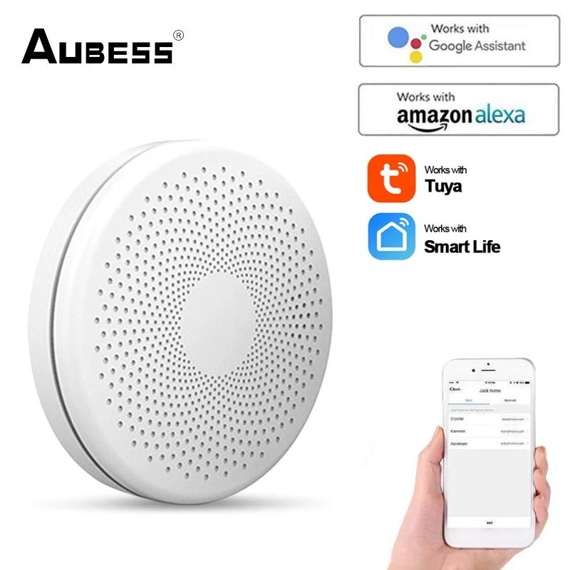 

Tuya WiFi Carbon Monoxide Smoke Detector 2 in 1 Co Smoke Sensor Smart Life APP Control Fire Sound Alarm Security Protection 9