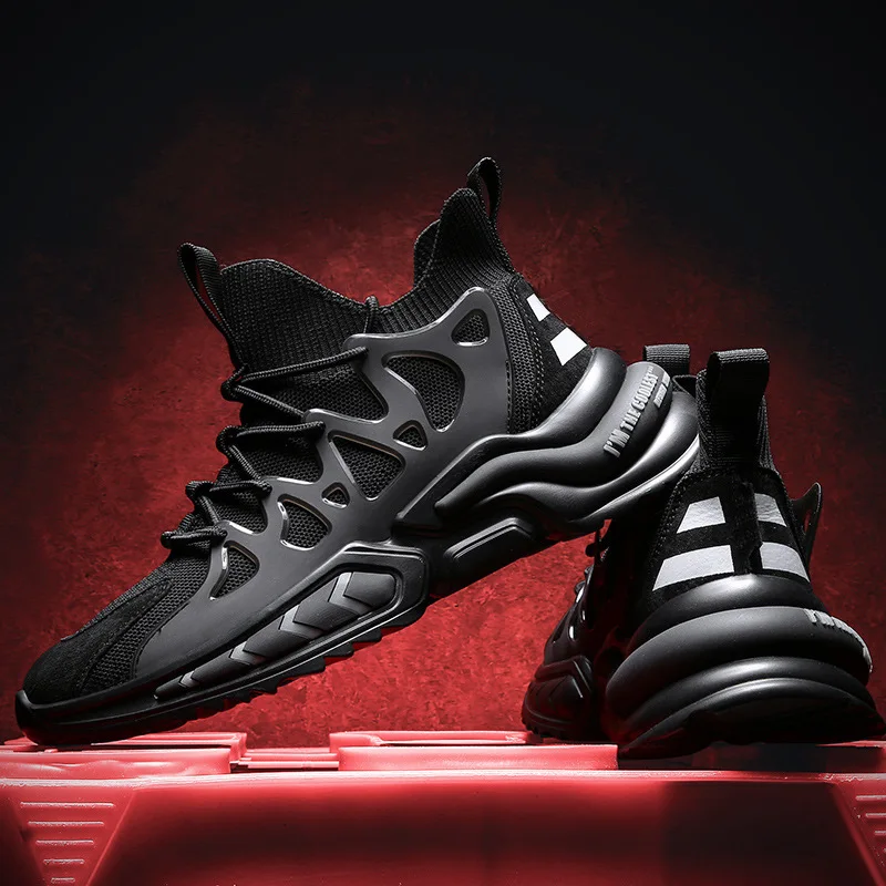 

Fashion Men Sneakers Mesh Casual Shoes Lace-up Men Shoes Lightweight Vulcanize Shoes Soft Walking Sneakers Zapatillas Hombre