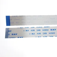 สายแบนแบบยืดหยุ่น AWM 20624 80C 60V FPC FFC จำนวน 10 เส้น ขนาด 36 พิน ระยะห่าง 0.5 มม. 1.0 มม. สาย A ความยาว 6/10/15/20/25/30/40 ซม. แบบกลับด้านได้ 6