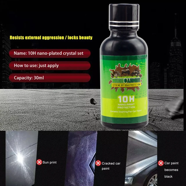 10h Graphene Car Ceramic Polish Auto Hydrophobic Coating Hardness