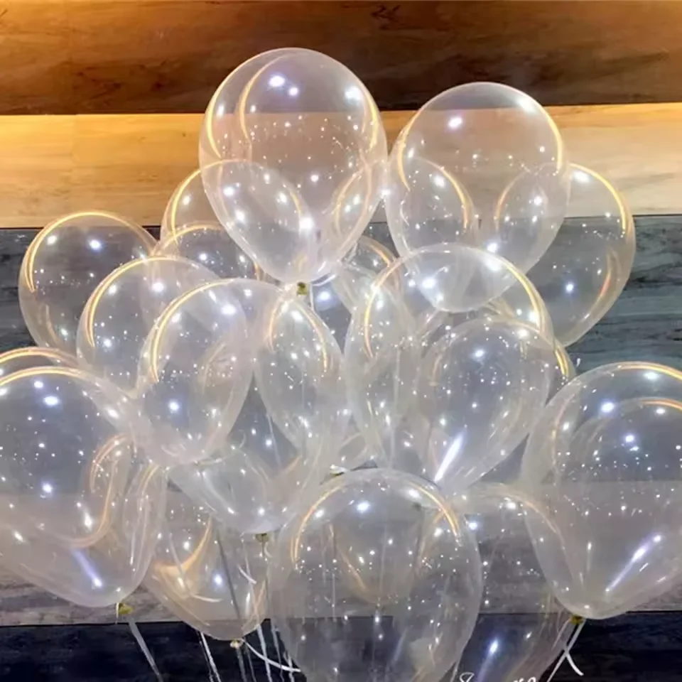 20/30/50 Stück klare Luftballons 5 Zoll transparente Latexballons Hochzeit Geburtstag Babyparty Event Party Hintergrund Girlande Dekoration