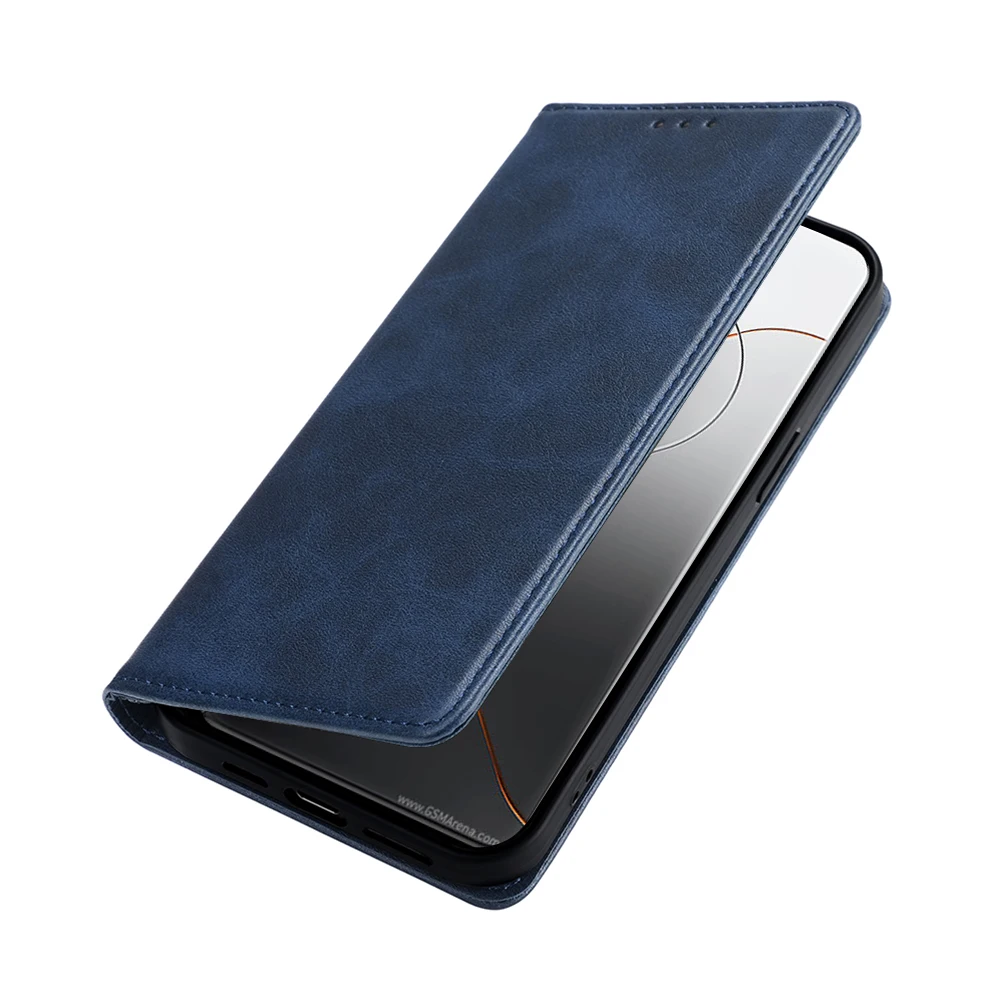 Premium Business Leather Flip Wallet Phone Case with Magnetic Stand Feature