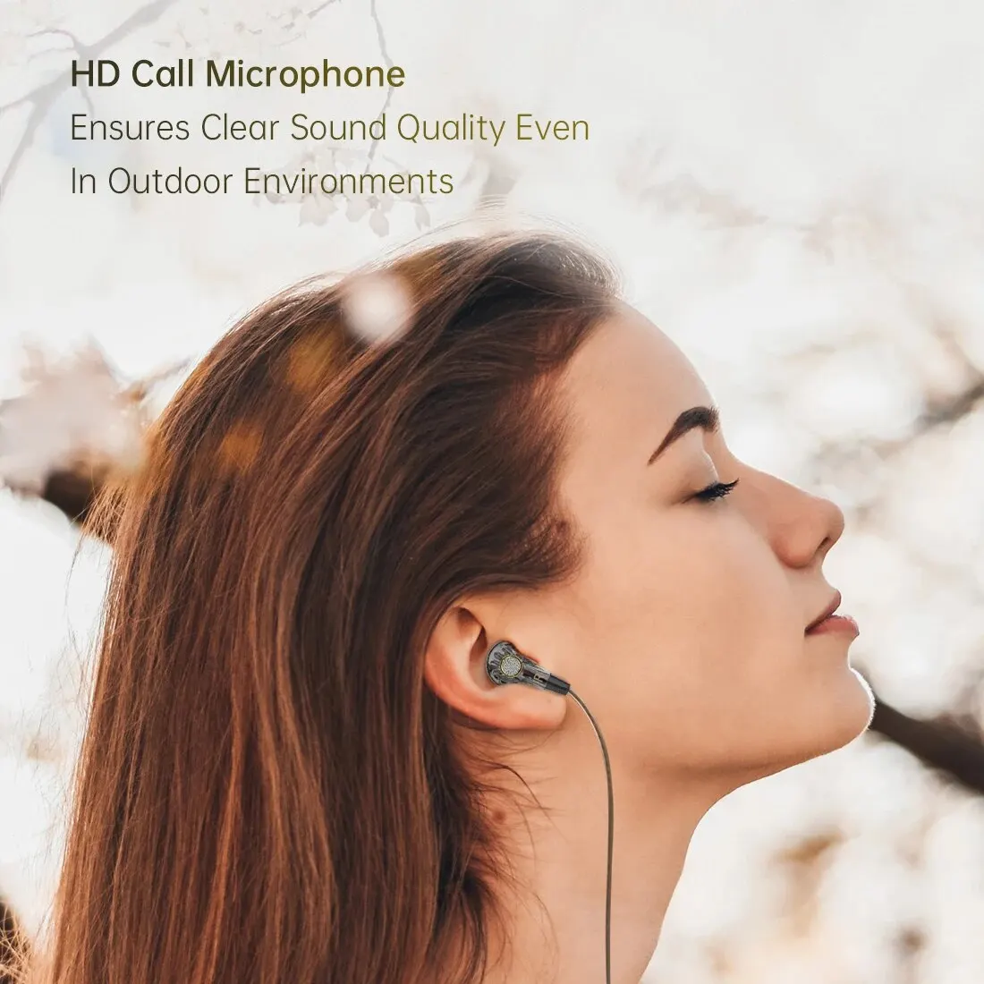 QKZ MDR Flat-Head Headphones 16MM Large Dynamic HIFI Bass Sport Earbuds Music Wired Earphones 3.5MM AUX Headset In Ear With Mic 5