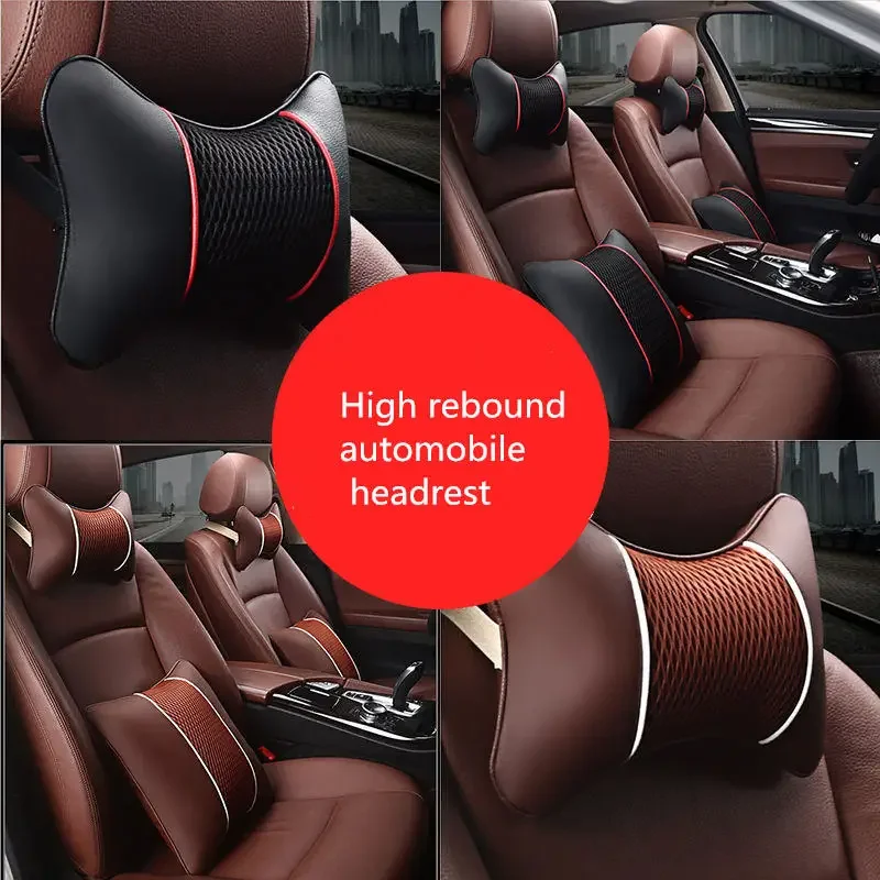 1x Car PU Leather Neck Pillow for MG 3 5 Zs Rx5 Rx6 Rx8 Ev 6 Zx Zst Sw GS 7 EZS HS