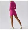 Custom LOGO Fitness Clothes Hip Lift Long Sleeve Exercise Set Gym Women's 4 Piece Yoga Set Gym Fitness Set 2