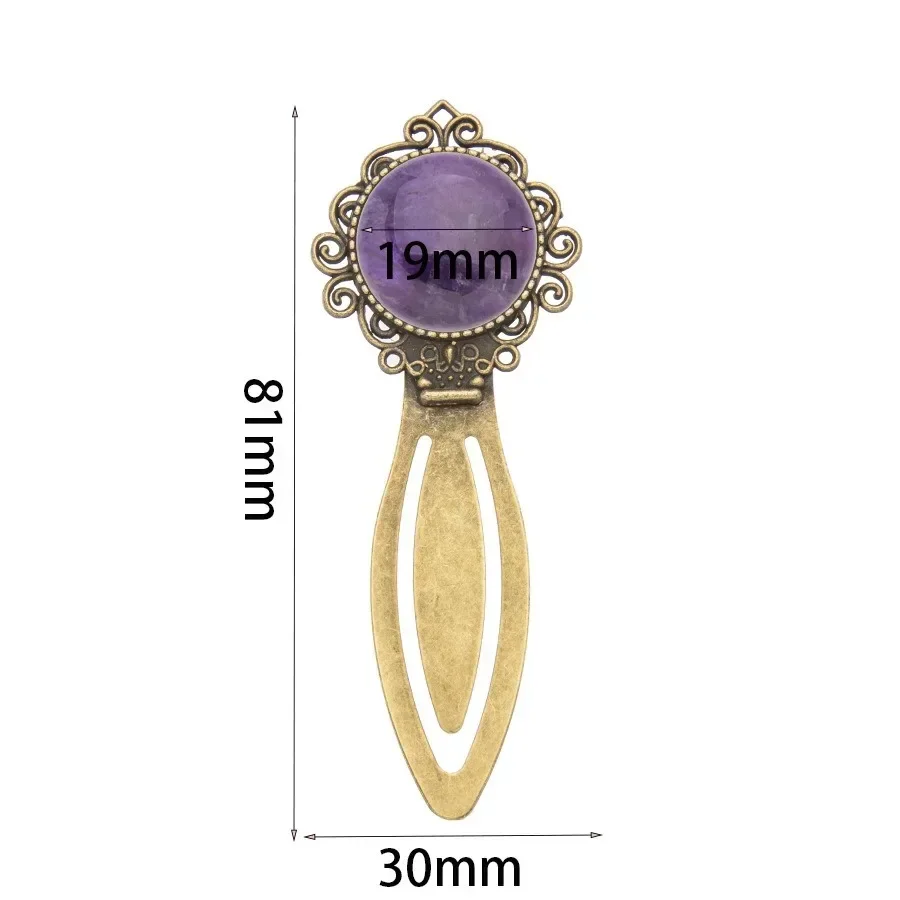 빈티지 청동 책갈피 정교한 보석 장식 북마크 독서 클립 책 페이지 표시기 학교 사무용품