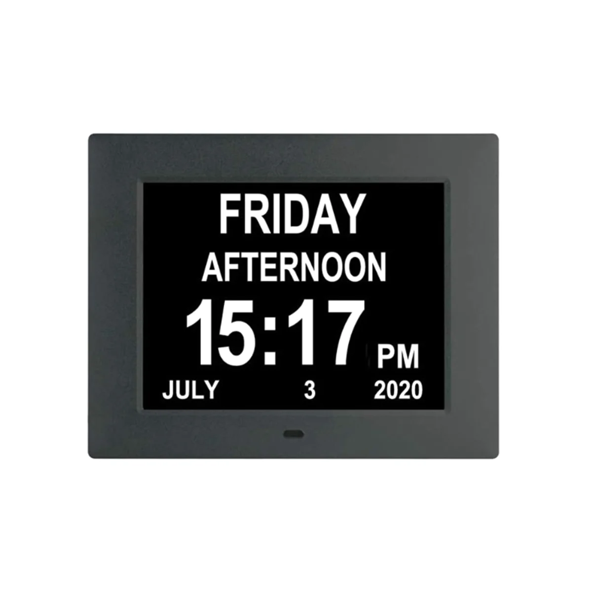 

8 inch Alarm -Dementia Clock with Custom Reminders&Remote Control Clock with Date Helps Memory Loss/Alzheimer's-EU Plug