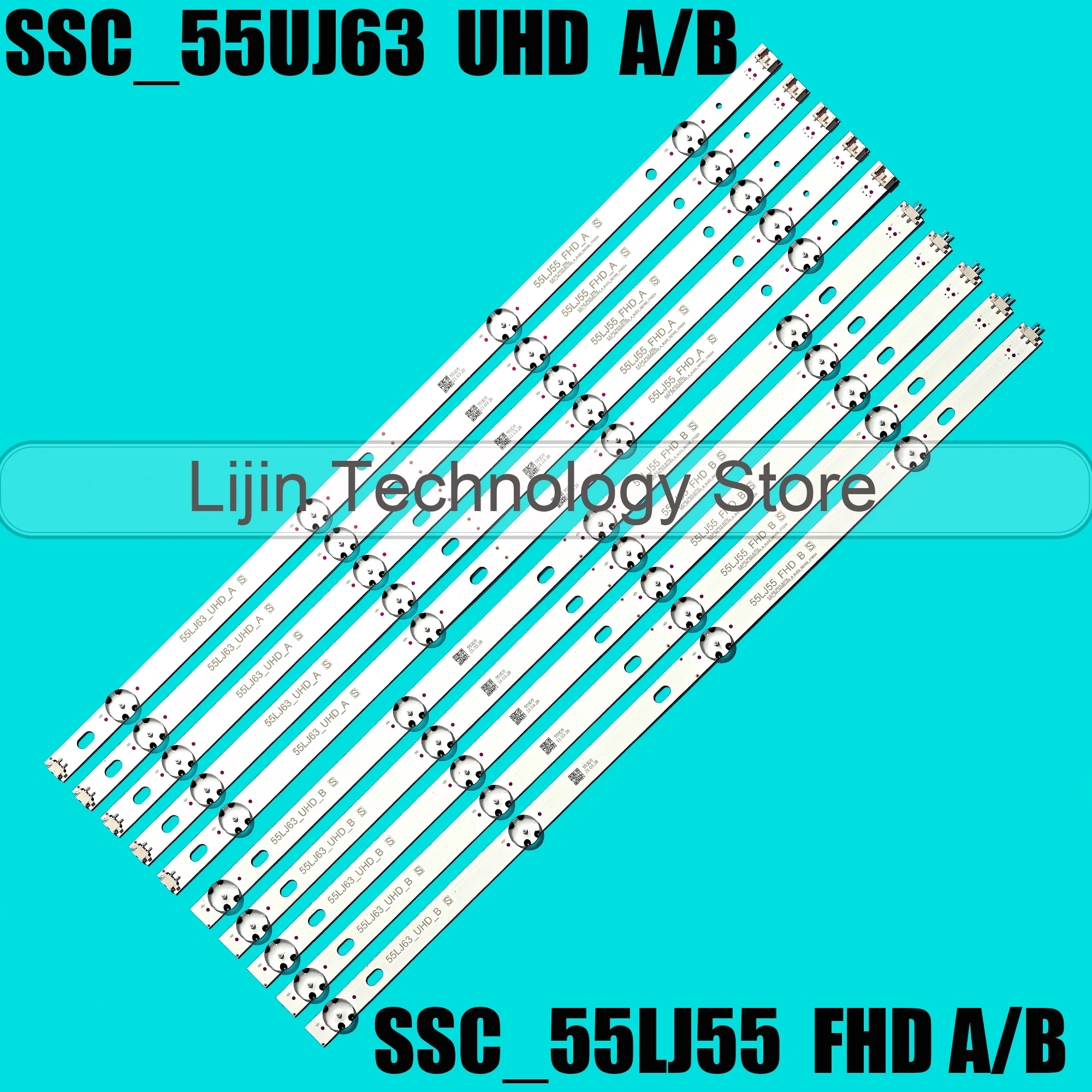 Светодиодная лента для 55UJ670V 55UK6100PLB 55UJ6500 55UJ7588 55UJ6800 55UJ630V EAV63632405 EAV63673005 SSC 55LJ55_FHD_A 55UJ63_UHD_B