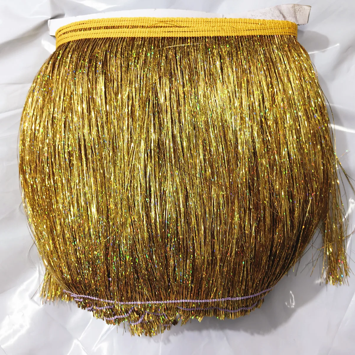 Polyester Lace Fringe 5-10 Yard Latin Fringe Tassel Shining Dazzling Lace For Samba Dance Dress Macrame Trimming Lace Polyester 20CM Long