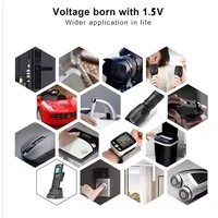 2024 New USB-C 1.5V AA Battery Fast charging Li-ion Battery 9800mAh for Remote Control Mouse Electric Toy Battery + USB-C Cable 6