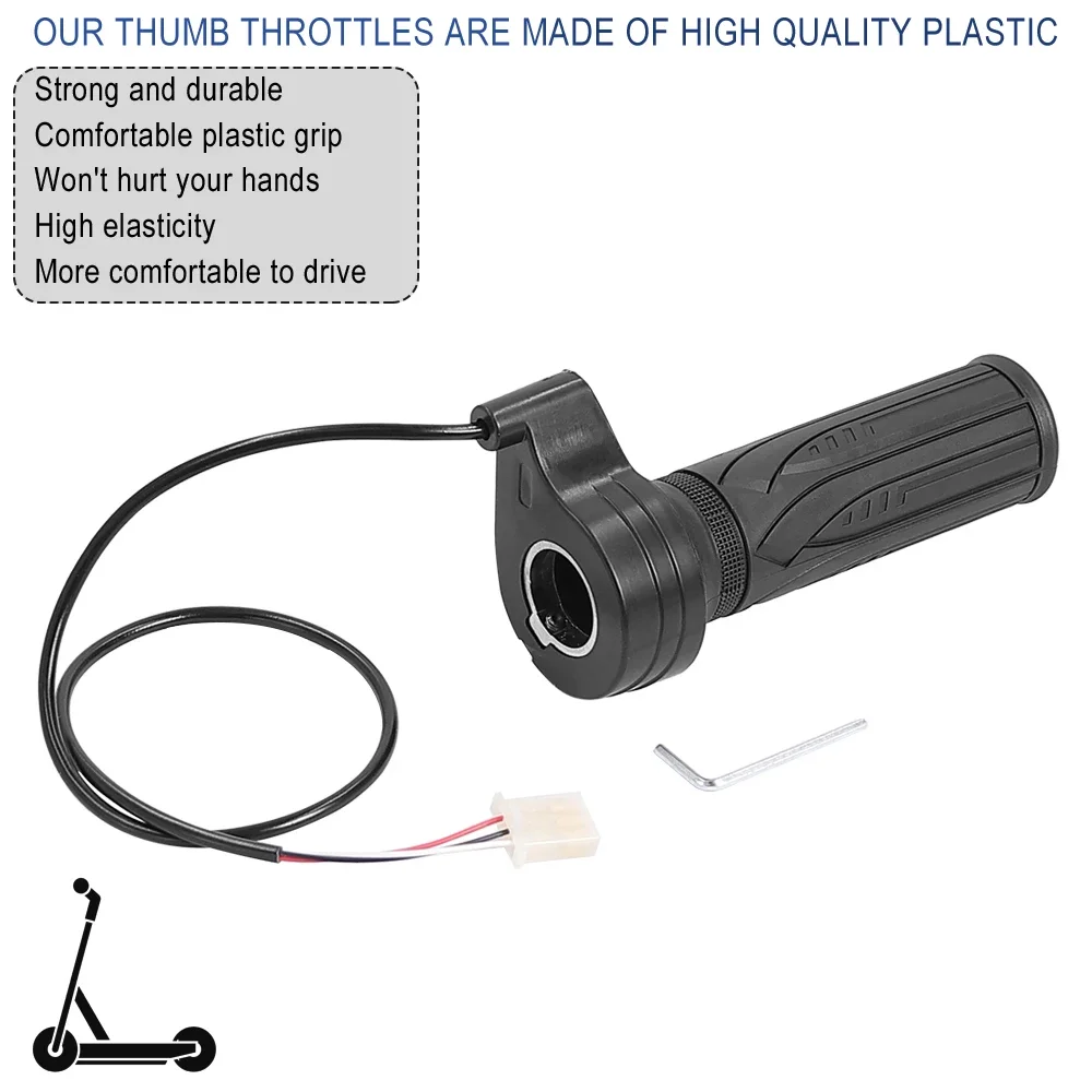 Twist Throttle Hall Sensor Turn Handle Electric Bicycle Accelerator Universal for Electric Scooter E-bike Tricycle Parts – Detail 3
