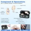 Rechargeable Portable Hearing Aids For Deafness Sound Amplifier Portable BTE Elderly Hearing Aid Invisible Hearing Amplifiers 1