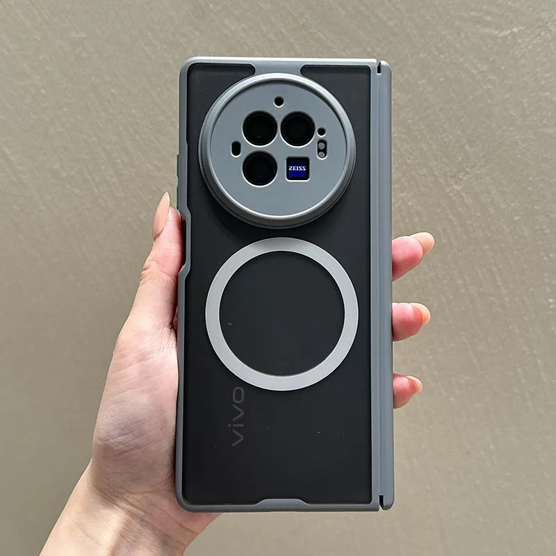 Matte Transparent Magnetic Case with Wireless Charging