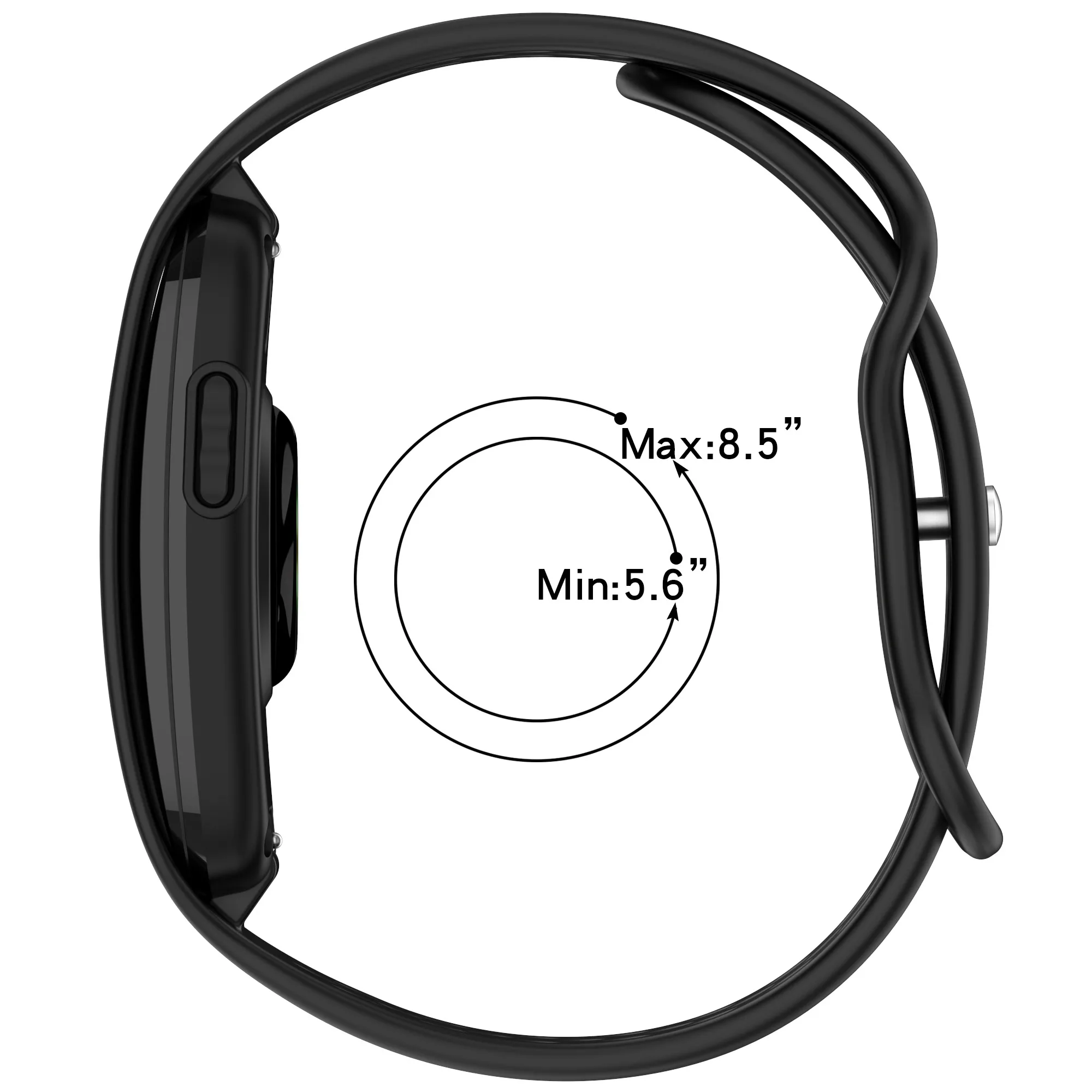 Breathable Silicone Sports Strap for Smart Band Fitness Tracker Bracelet