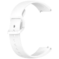Premium Silicone Watch Strap - High-Quality, Single-Color Wristband for Redmi 5 Lite (13 white)