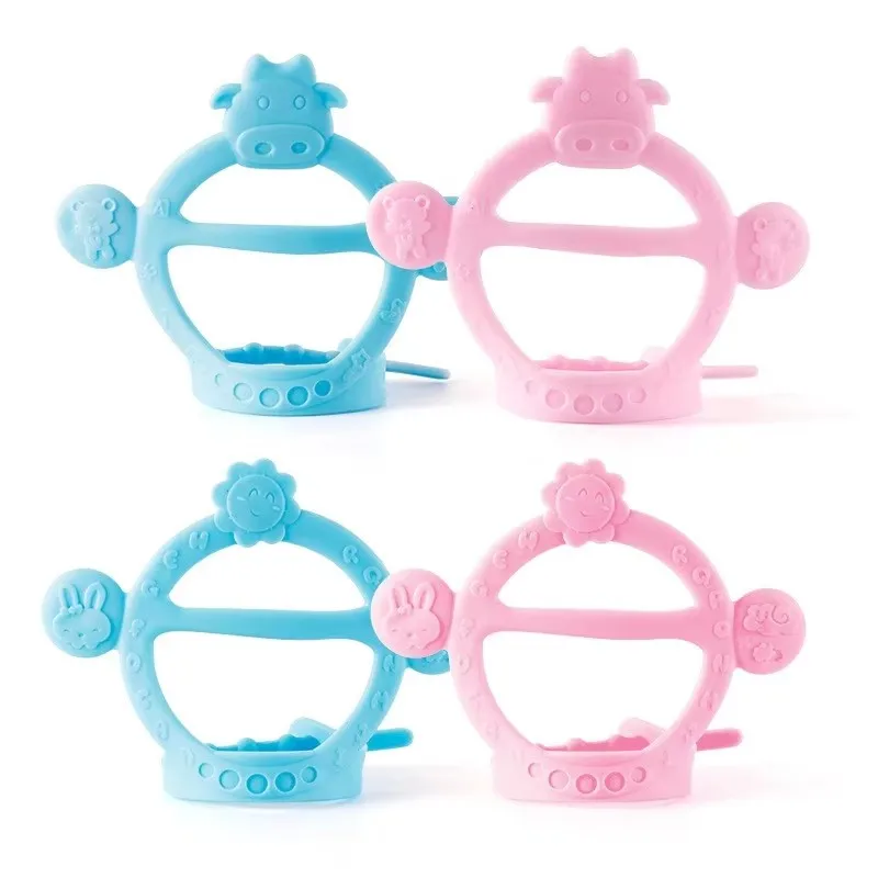 Elephant Silicone Teethers for Baby Newborn Teething Molar Toys For Toddlers Infants 3+ Months Food Grade BPA Free 5