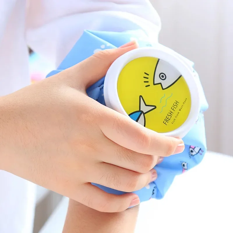 Cloth Ice Pack Household Folding Cartoon Thickening Leakproof Hot Water Bag Cold and Hot Compress Physiotherapy Bag