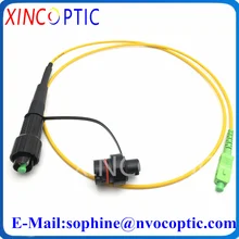 IP67 Waterproof Corning HUAWEI Mini SC/APC 1M 2M 3.0mm Yellow Cable to SC/APC OptiTap Jumper Optical Fiber Connector Patch Cord