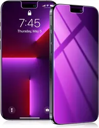 Purple Gradient Privacy Tempered Glass Anti - Spy & Anti - Blue Light Screen Protector - iPhone 17 Pro (2PCS)
