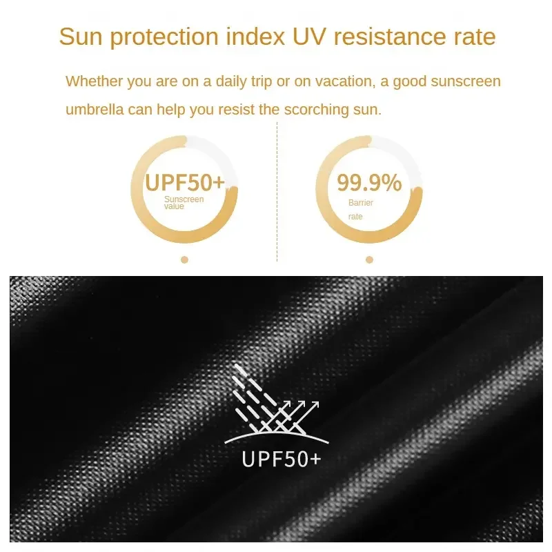 Outdoor Automatic Sunshade Umbrella Rain Or Shine Dual-use Umbrella Three-fold Folding