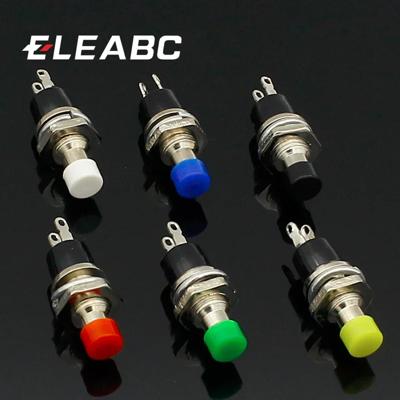 6 stücke 7mm Momentary Push button Schalter Drücken Sie die reset schalter Momentary On Off Push Button Micro Schalter Normalerweise geöffnet NO