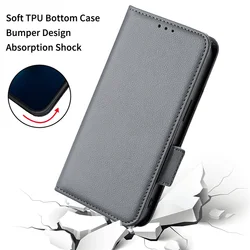 Luxurious Lychee Pattern Leather Wallet Case with Magnetic Closure for Motorola Moto ThinkPhone (Grey)